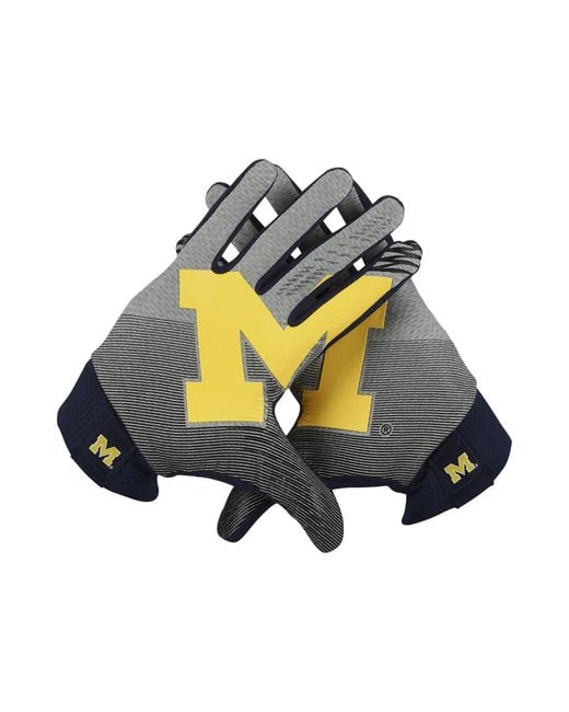 Nike Stadium michigan Football Gloves in Gray for Men Lyst